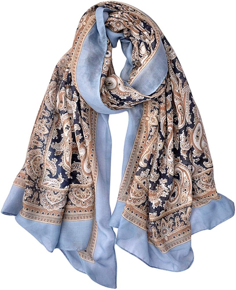 GERINLY Fashion Paisley Scarves Womens Evening Shawl Party Wrap