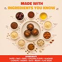 Halesnax Nutty Ragi Laddoos 250g | Finger Millet (Nachni) Laddu | Sweetened with Dates | High Calcium, Iron & Fiber | No Refined Sugar, No Maida, No Palm Oil gallery image