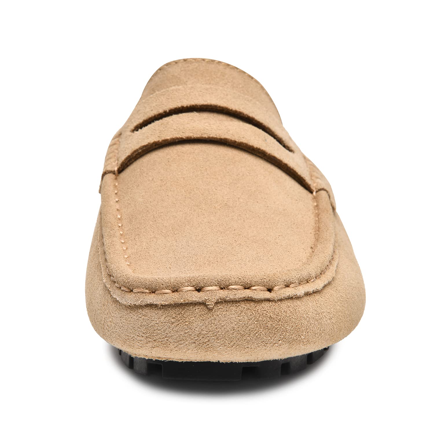 Go Tour Handgefertigte Wildleder-Pantoletten für Herren, Clog, atmungsaktiv, Leder, Schlupfschuhe, lässige Loafers