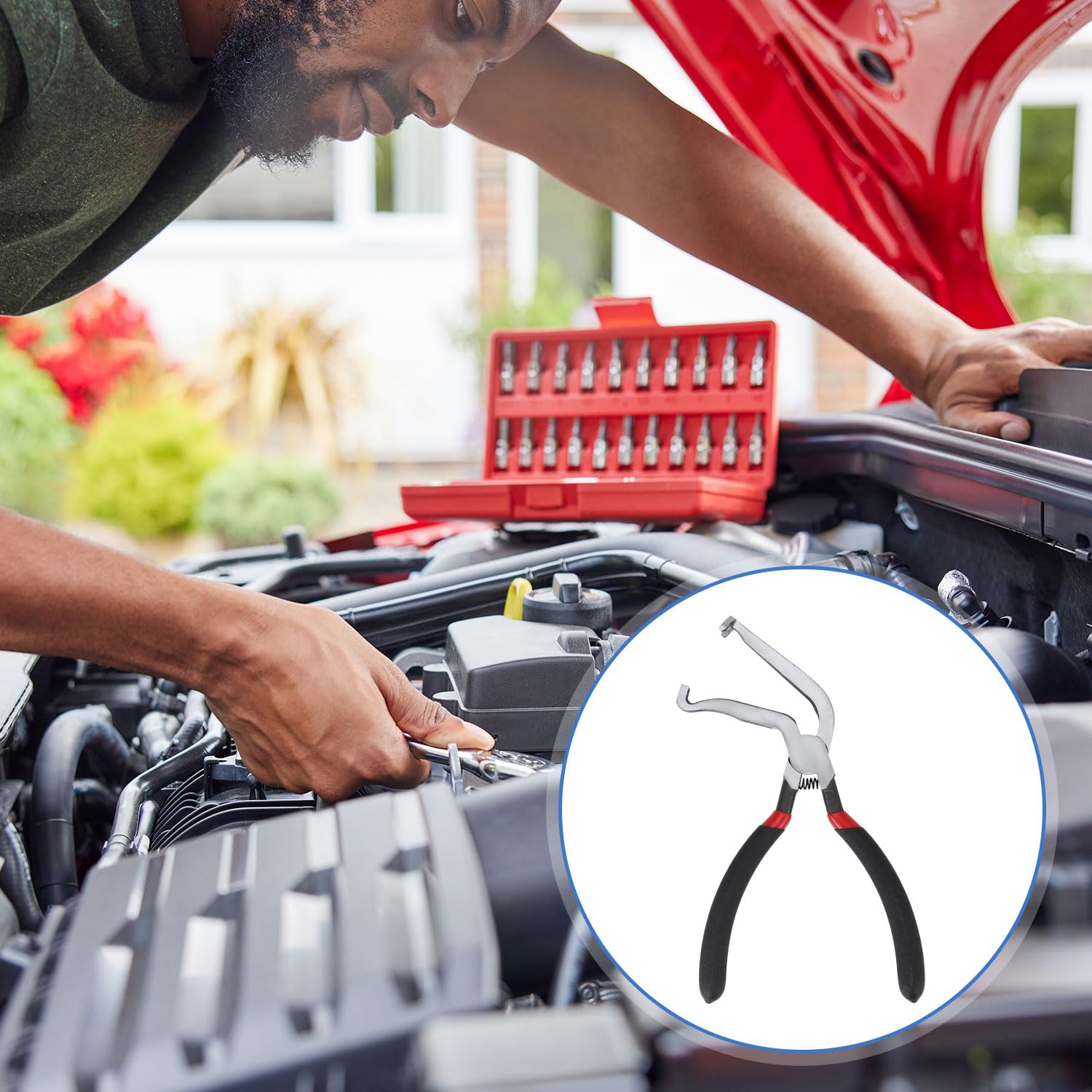 Gosknor Elektrische Trennzange fürs Auto, Electrical Disconnect Pliers & Steckertrenner Metall Electrical Connector Pliers Werkzeug Kraftstoffleitungen für Stecker mit Drucklasche
