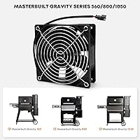 Vista 3 de Stanbroil Kit de ventilador compatible con Masterbuilt Gravity Series 560/800/1050 Digital Charcoal Grill & Smoker, pieza de repuesto para 9904190040