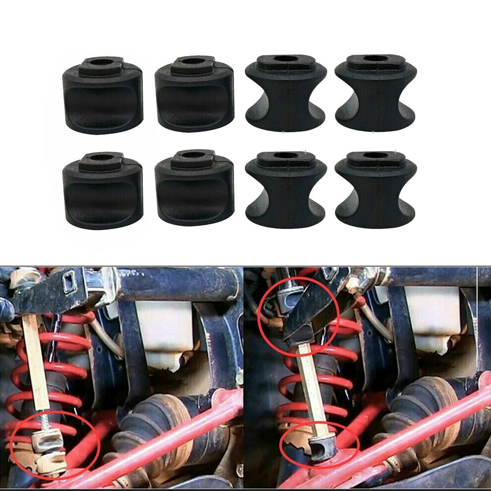 T.O.G. Rear Suspension Bushings Kit For Polaris Sportsan X2 800 Deluxe - Foto 6