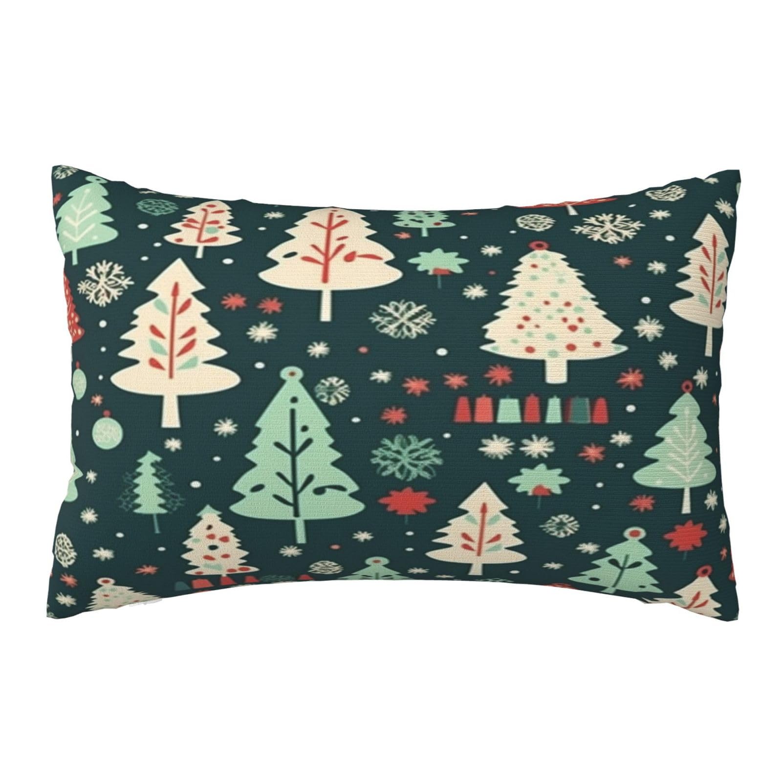 Funda Cojin 60x90 cm Fundas Cojines Navidad 2 Piezas, Verde Cojines Decorativos, Fundas de Cojines, Lumbar Fundas Cojines Sofa Funda de Almohada, Sala de Estar Dormitorio Decoracion Hogar Gifts,S297