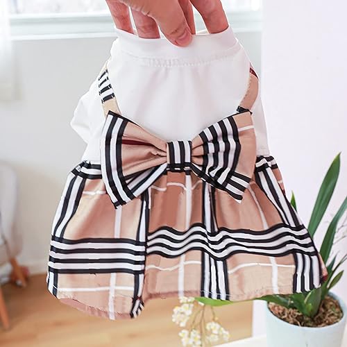 Miniatura 3 de Ropa para perros pequeños, niñas, lindos vestidos con lazo, vestido de princesa de verano, ropa cómoda y transpirable para mascotas, trajes de