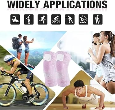 Knee Compression Sleeve,Best Knee Brace, Knee Sleeve, Knee Compression Sleeve for Women and Men,Knee Support Sleeve (Pink,M)