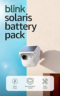 Blink Solaris Solar Panel (newest model) — Wireless fixed solar panel security accessory for Outdoor 2K+ battery camera, set up in minutes (White) - Amazon product rated Grade B