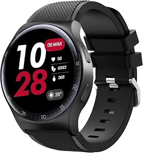 Compatible with Reebok Pulse Smartwatch Bands, Lamshaw Quick Release Sports Silicone Band Strap Replacement Wristband Compatible with Reebok Pulse Smartwatch 2025