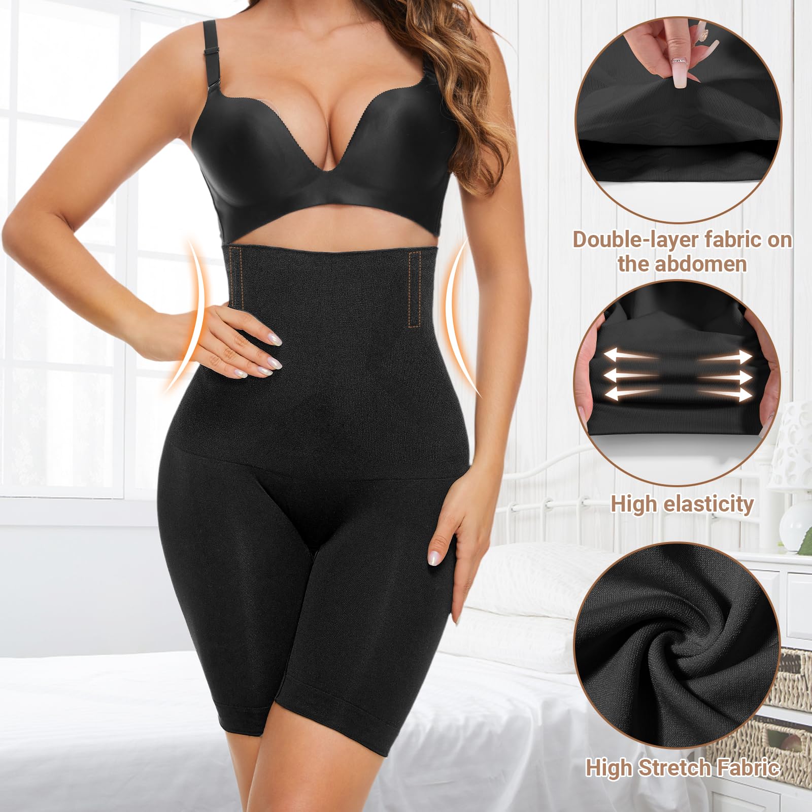Bielizna modelująca damska bielizna modelująca z wysokim stanem bielizna modelująca brzuch damski płaski brzuch wyszczuplające bezszwowe szorty modelujące ciało