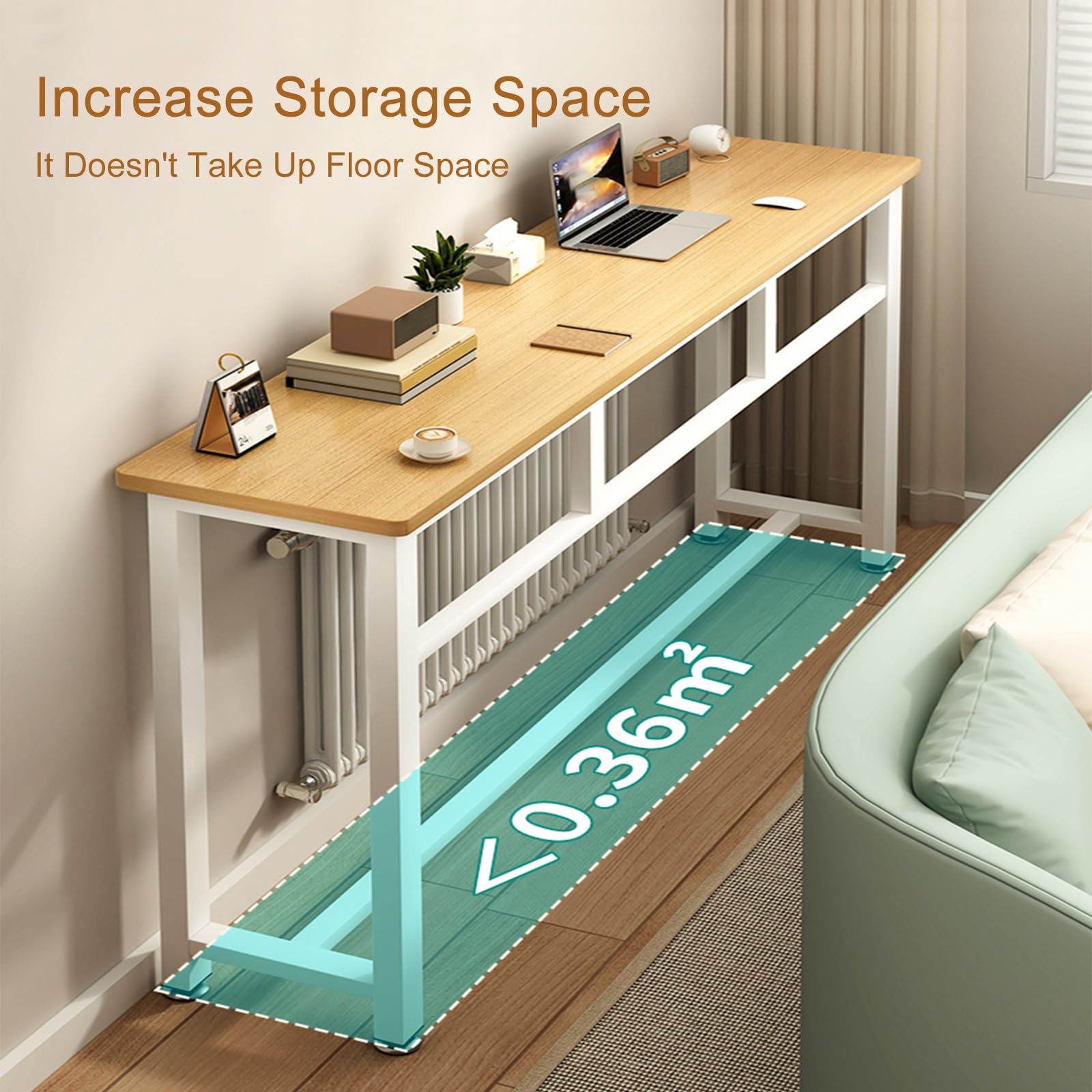 Cubierta de metal para radiador, mesa auxiliar decorativa para sala de estar, dormitorio y entrada, diseño elegante