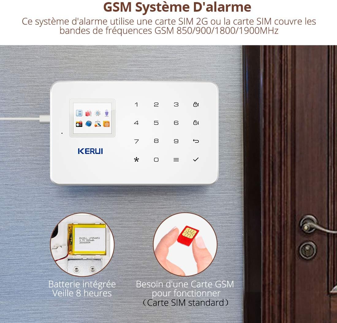 KERUI G18 GSM System with SIM Card and Battery
