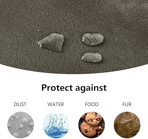 Miniatura 19 de STONECREST - Funda para silla reclinable, funda de piel sintética resistente al agua, se mantiene en su lugar