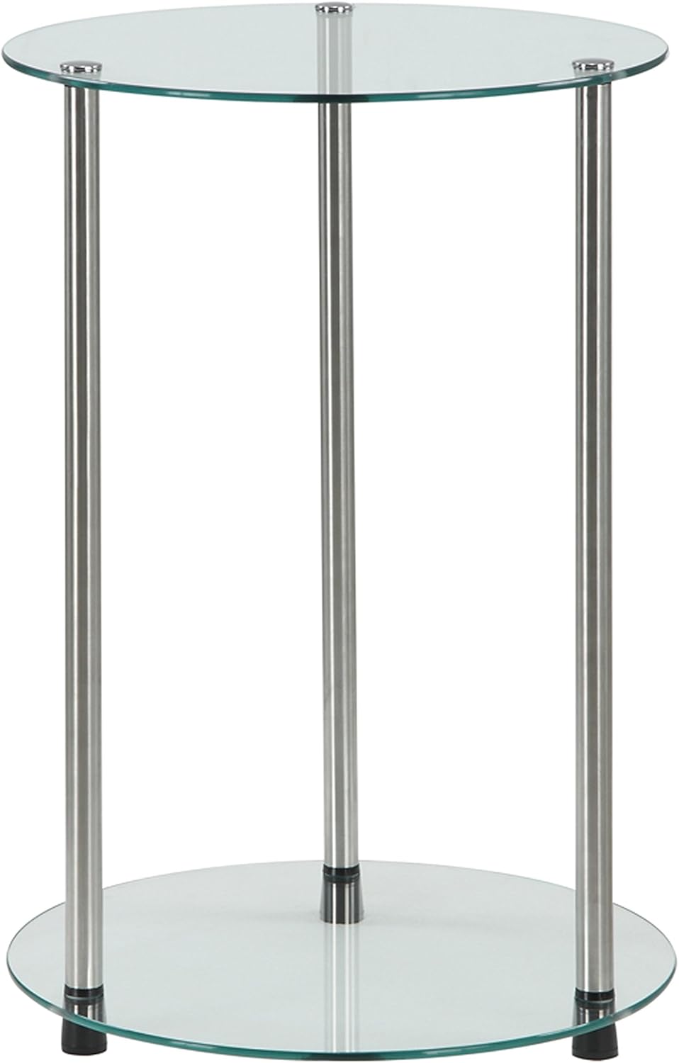 Convenience Concepts Designs2Go Classic Glass 2 Tier Round