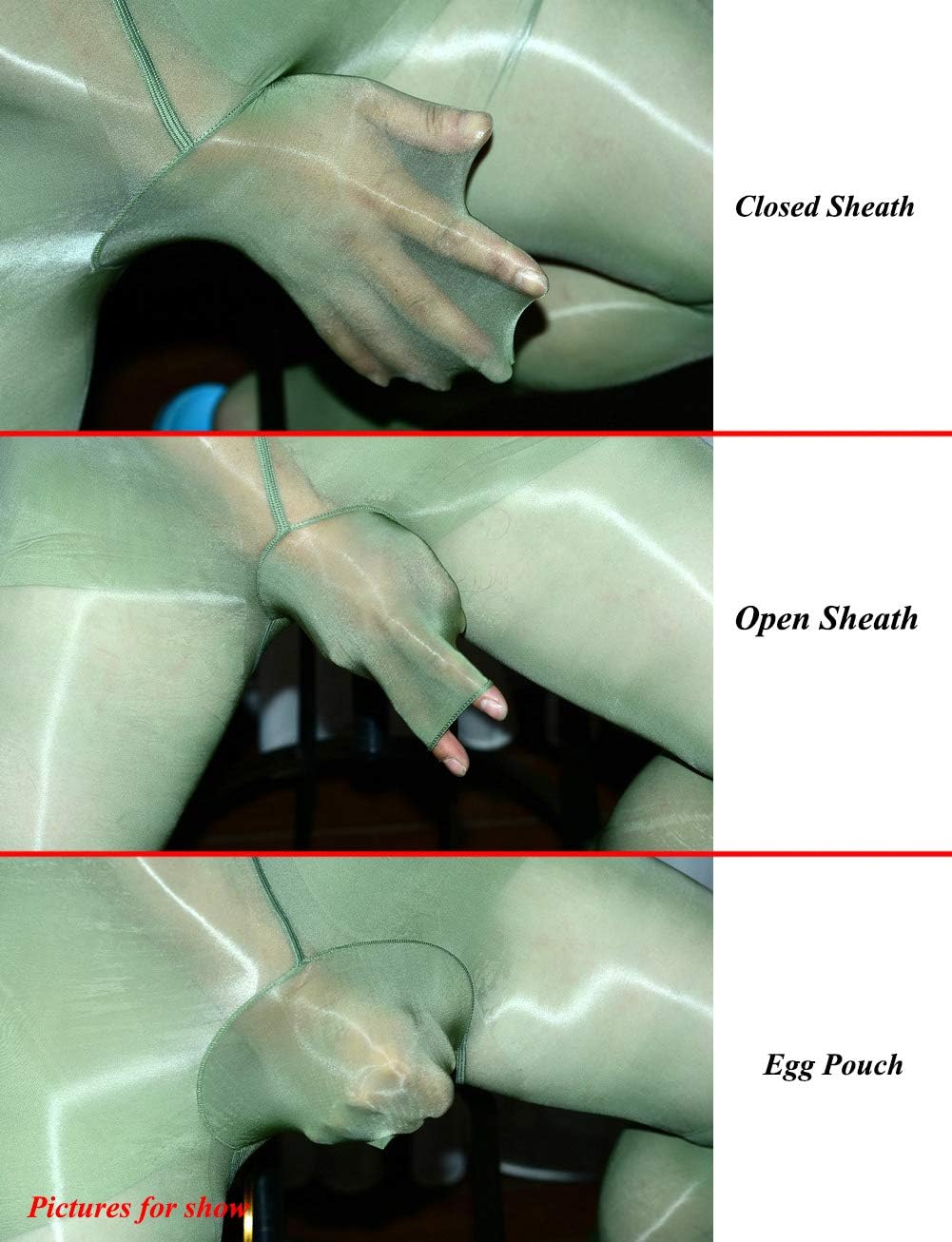 leesuo 8D Shaping Oil Socks Shiny Silk Mens Pantyhose Glossy Stocking Tights