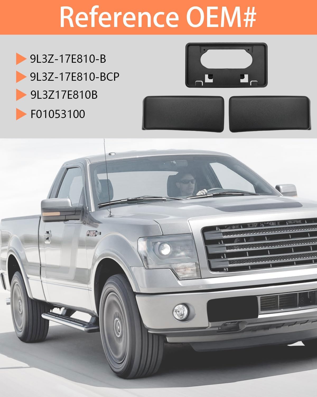 LINOAH Front Bumper Pad Combo for 2009-2014 F150