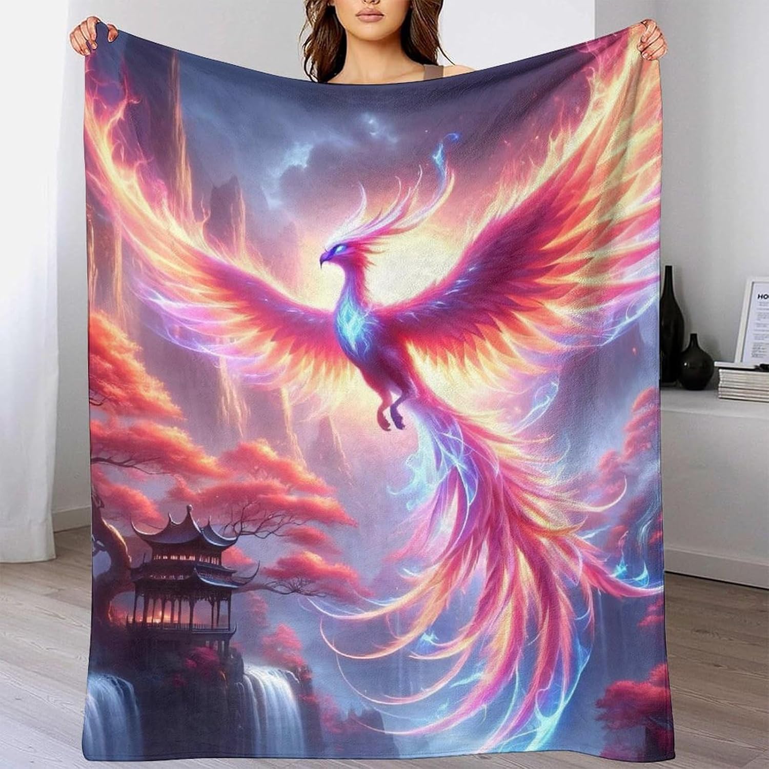 Phönix Flanell Decke Tierdruck Bett Decken Weichen Flauschig Flauschig