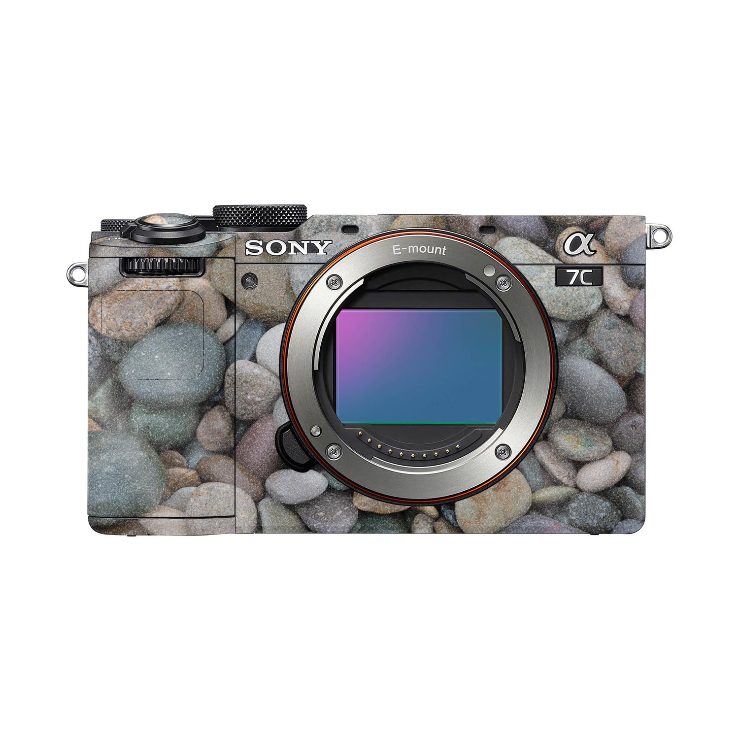 Glossy Glitter Camera Skin Compatible with Sony A7C Mark II (2023) - Riverbed - Premium 3M Vinyl Protective Wrap Decal Cover - Easy to Apply | Crafted in the USA by MightySkins