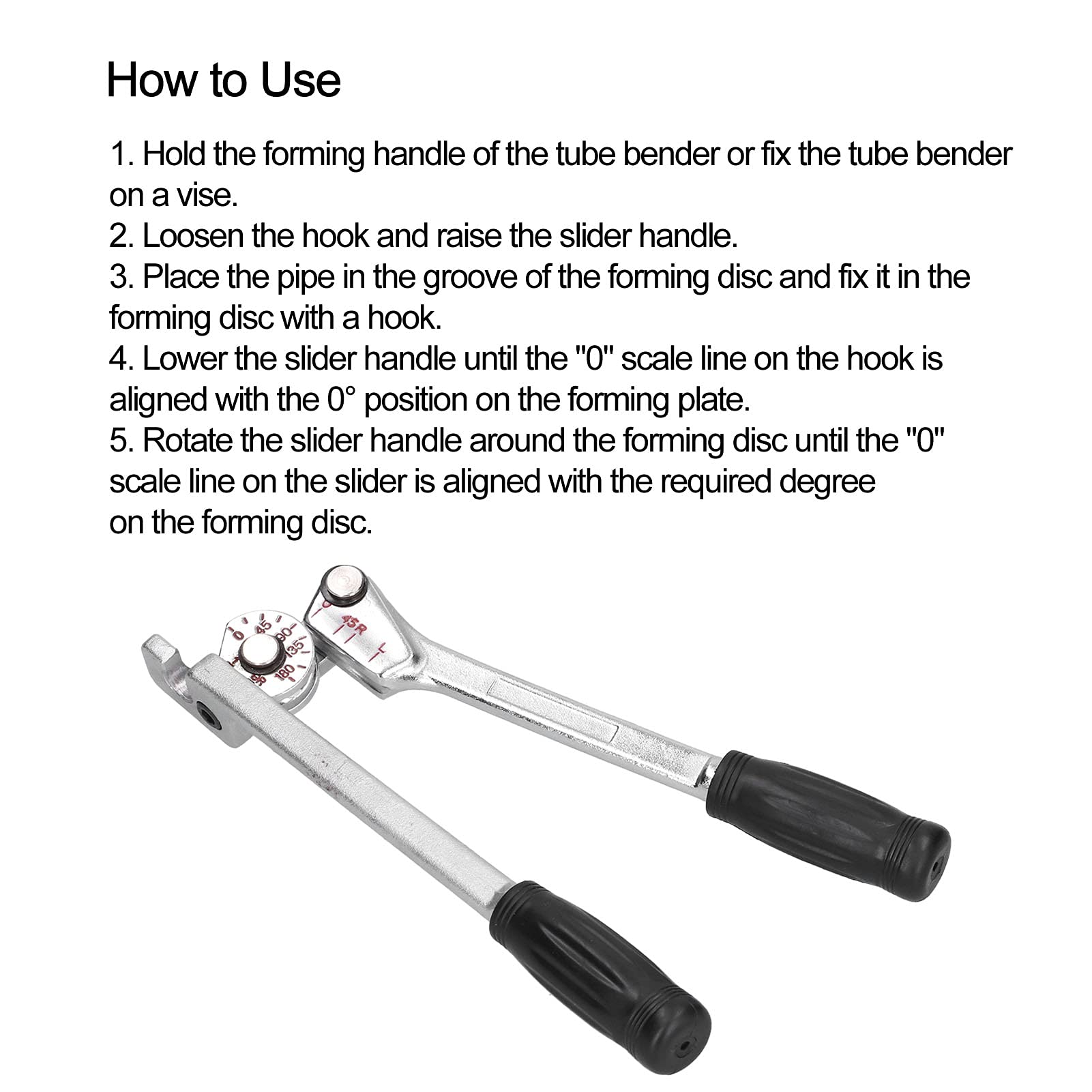 TUBE BENDER CAST IRON 1/4IN TUBE DIAMETER CONVEX DESIGN SCALE HAND TOOL CM36404 FOR PLUMBERS WORKSHOP