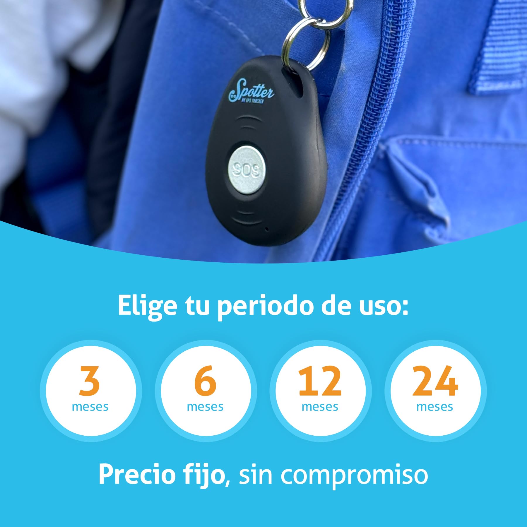 Localizador GPS Spotter X10 4G con función SOS, Seguimiento preciso y Llamadas entrantes - Ideal para niños, Ancianos y Objetos de Valor - Periodo de Uso de Pago