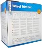 Cartrend 70277 Storm 4-Piece Wheel Trim Set with Chrome Nuts 14 inches