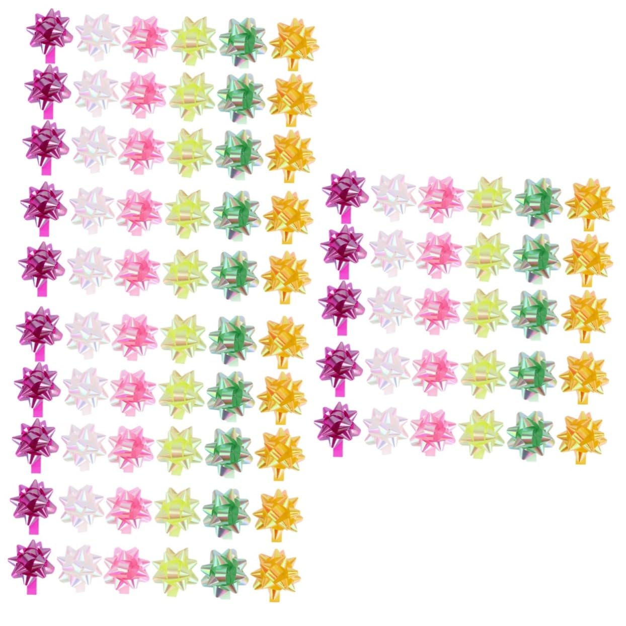 Healeved Lot De 3 Rubans En Mousseline De Soie Pour Décoration De Fête De Mariage De Boîtes À Nœuds Fleurs Décoratives À Tirer 120 Pièces X 3