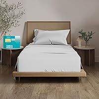 Vista 41 de Thread Spread - Juego de sábanas de 100% algodón egipcio con tejido de satén de 800 hilos de la colección Exotic Hotel, color blanco y marfil