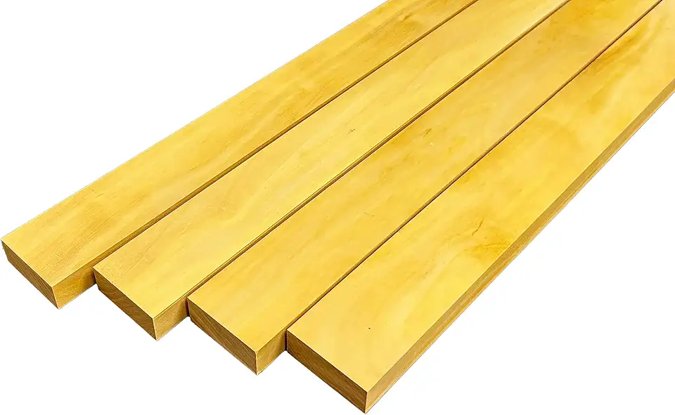 Yellowheart Narrow Lumber — 3/4 x 2 (4-pack)