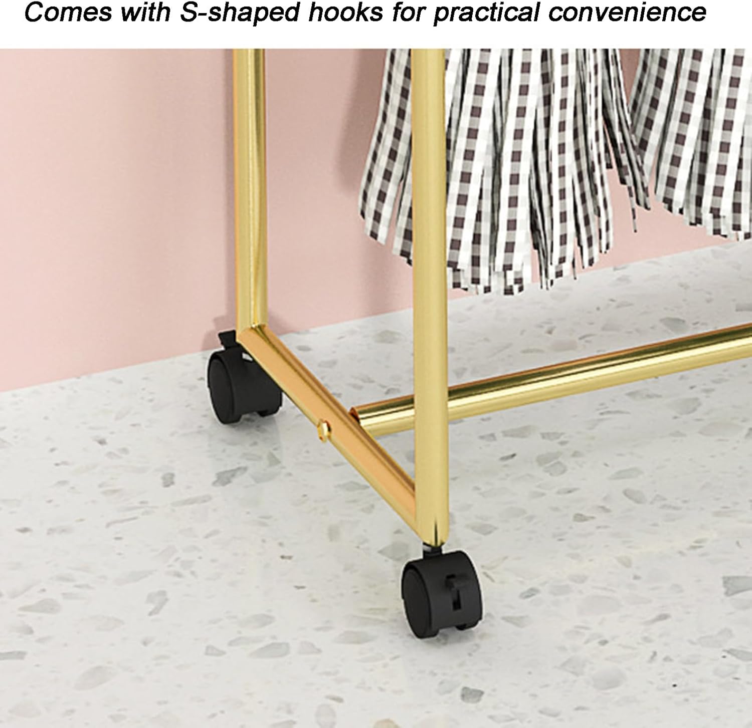 Belt Rack, 3-Tier Belt Organizer With Hooks/Wheels, Ties Scarf Rack Shawls Purse Shelf Storage Holder, Clothing Bedroom Store Boutiques Retail Display Shelves(Black,80x40x135cm)