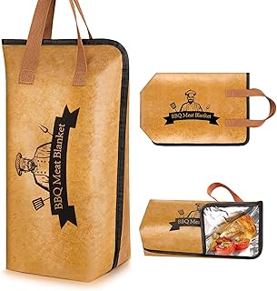 BBQ Blanket For Resting Meat, Smoking Meat Accessories, Insulated Resting Bag For Brisket Smoking, Reusable & Oil-proof, Large Capacity for 12 Pounds of Breast (Regular)