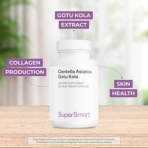 Miniatura 3 de Supersmart - Centella Asiatica 180mg por día - Suplemento de extracto de Gotu Kola | Sin OMG y sin gluten - 90 cápsulas vegetarianas