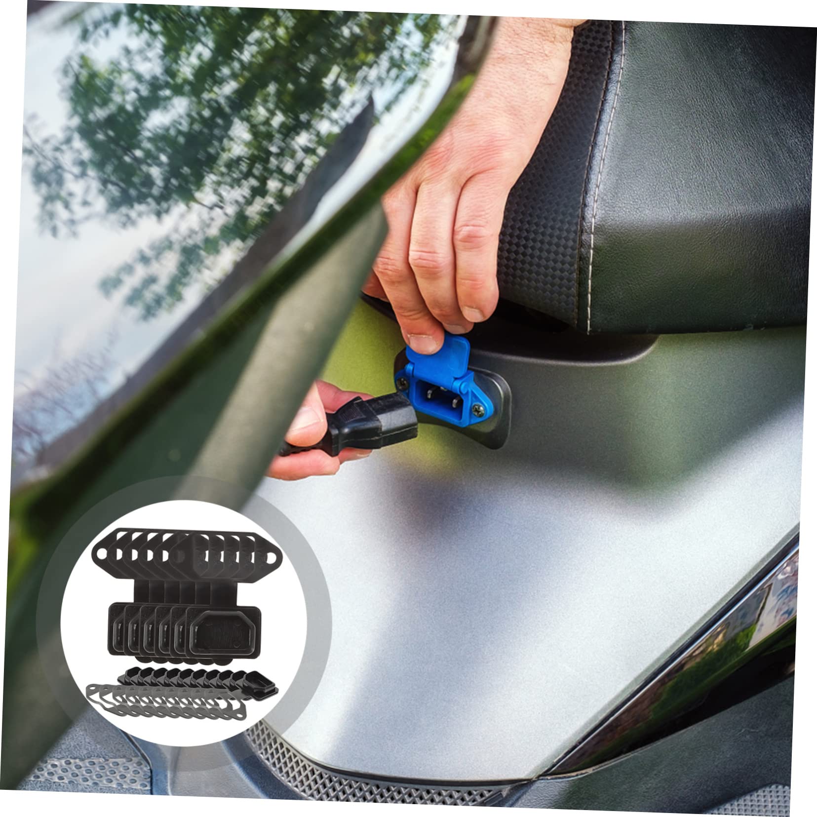 Veemoon 4 Set Copripresa Elettrica Protezione Per Ac Facile Installazione E Resistente Alle Per Uso Pezzi*4