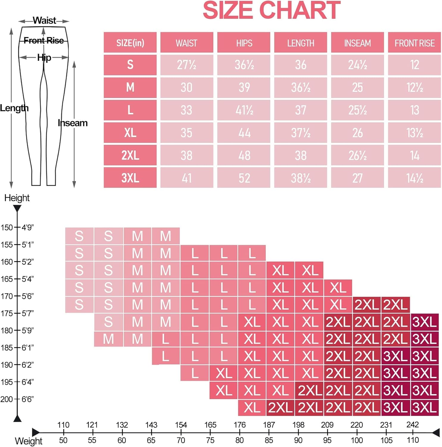 Leggings with Pockets for Women - Full/Capri Length High Waisted Tummy Control Black Yoga Pants for Yoga : Clothing, Shoes & Jewelry