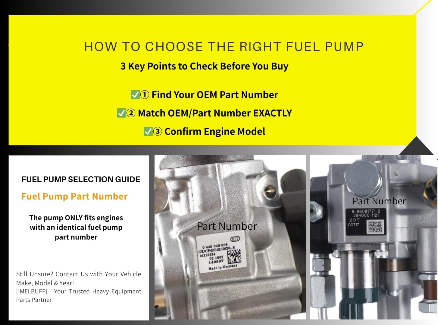 294000-0580 294000-0581 8-97386558-1 8-97386558-0 HP3 Fuel Injection Pump for Isuzu 4HK1 5.2L Engine NPR NRR NHR NQR N-Series Trucks
