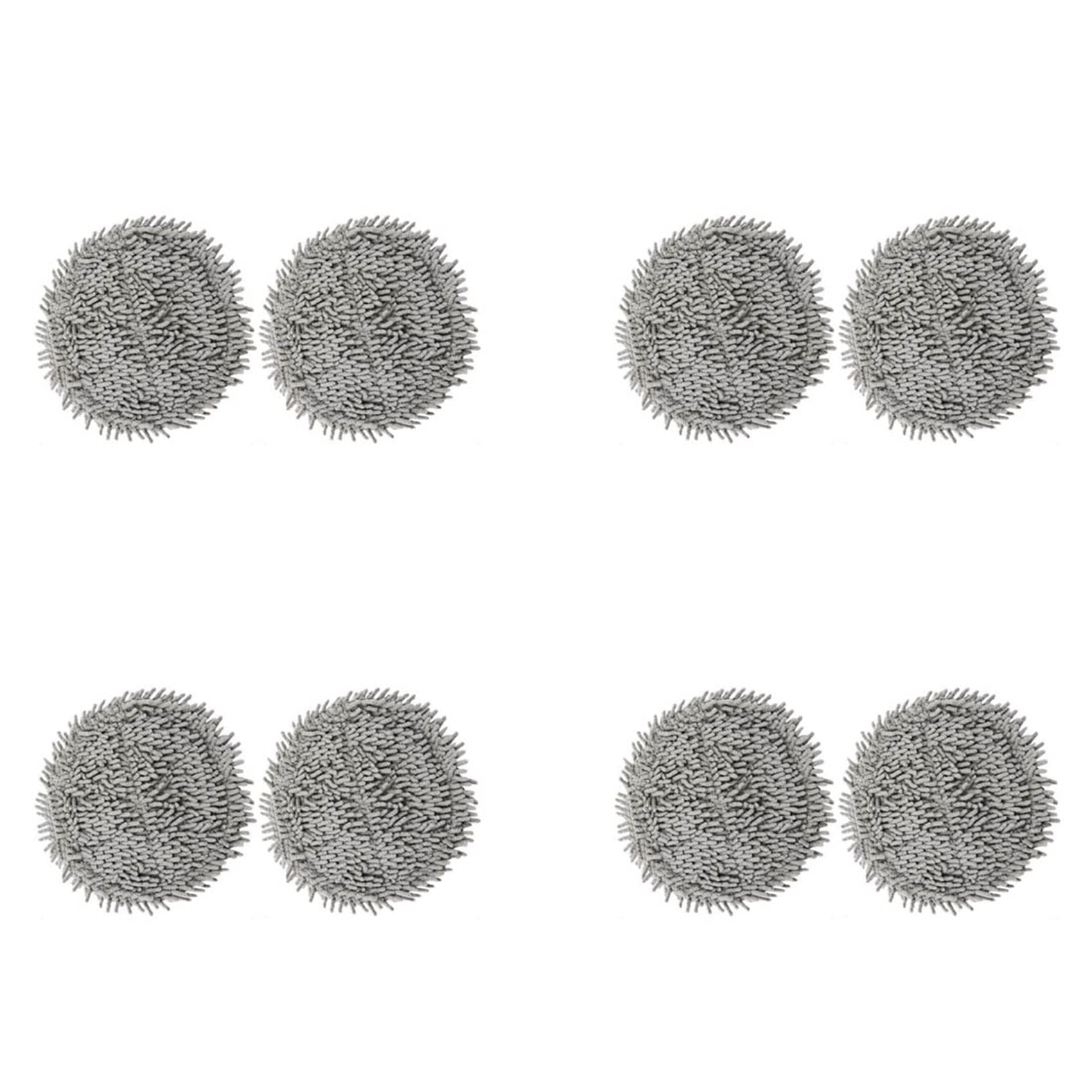 Hndhbfgrt 8Pcs for Bot W10/W10 Pro Mop Pad Spare Parts Robot Vacuum Cleaner Mop Cloths Replacement Accessories