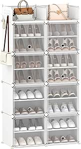 Scarpiera Appendiabiti Da Porta | 16+4 Tasche In Rete, Ganci Inclusi, Multiuso Per Bagno E Camera, 54,9x157,5 Cm
