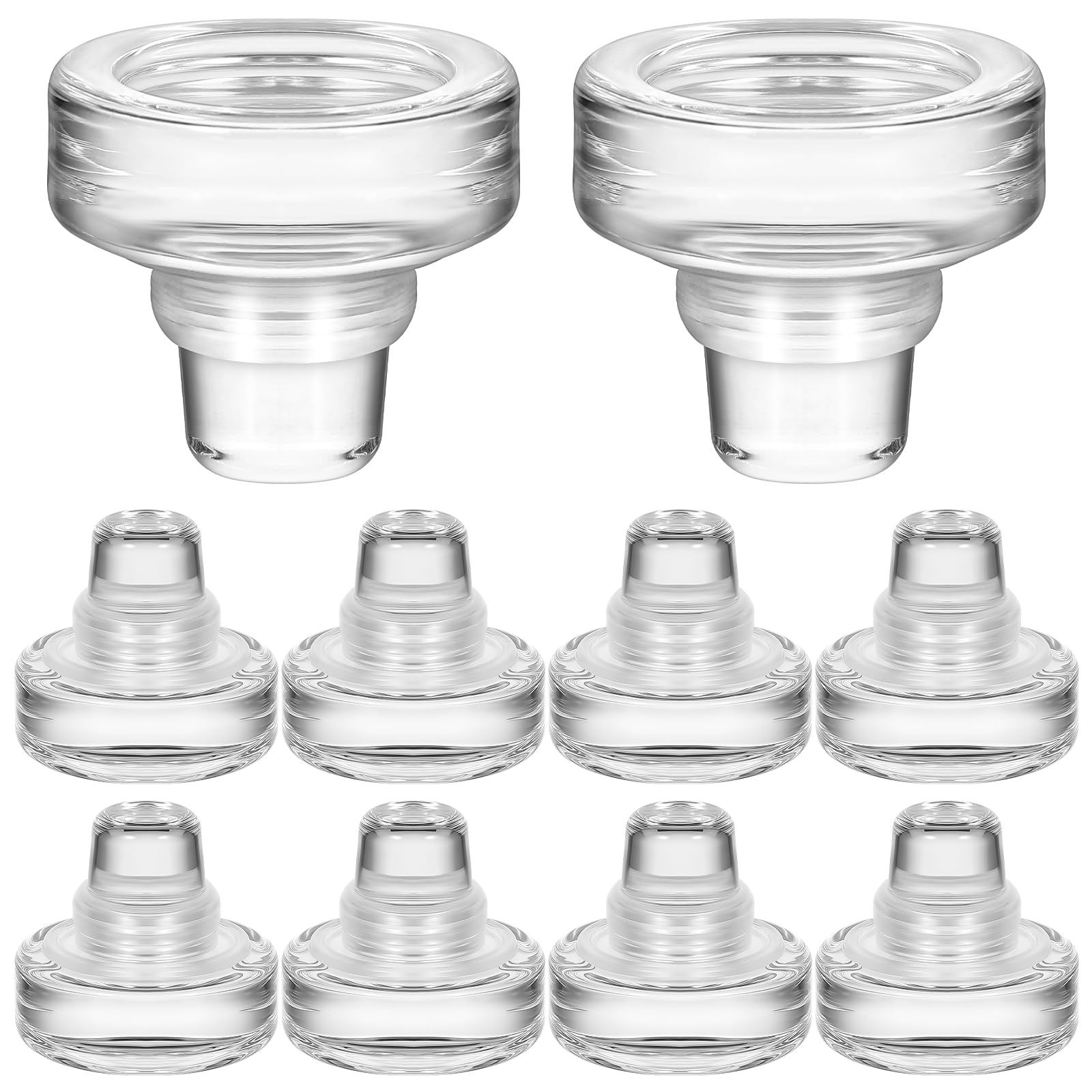 Tapones para botellas de vino en forma de T, selladores de vidrio cristal reutilizables Beaupretty