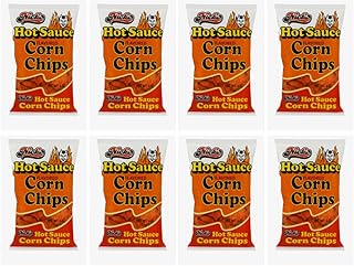 Nicks Hot Sauce Flavored Corn Chips, 4 oz Pack of 8