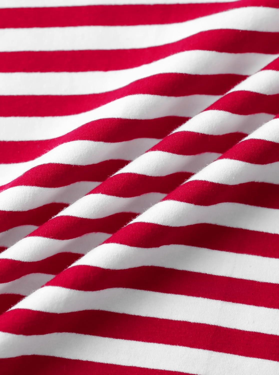 LilyCoco Womens Striped Long Sleeve Shirt Boat Neck Tops Breton Loose Fit Tshirt - Image 5