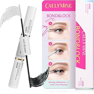 CAELYMINE Lash Bond and Seal,Cluster Lash Glue,DIY Eyelash Extension Bond & Seal Infused with Biotin & Vitamin E,Super Str...