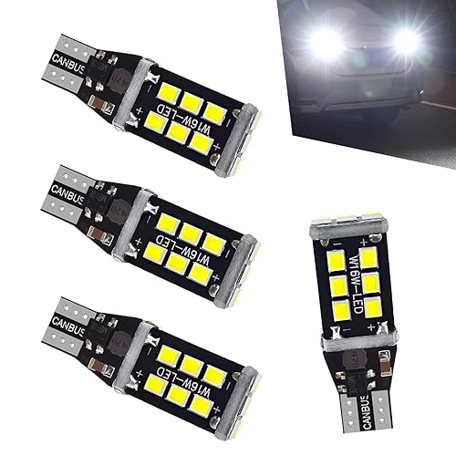 4 PCS LED Backup Bulb, 912 921 T15 Plug and