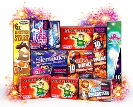 FLAME X BURN 2026 New Year's Eve Party Set with Youth Fireworks Cat F1 - for Teens and Kids (Kuddelmuddel)