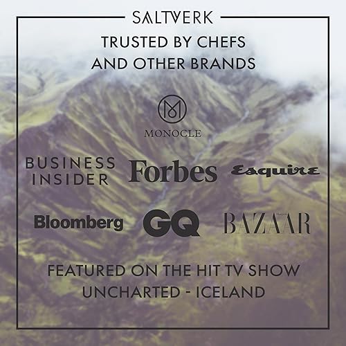 Miniatura 5 de Saltverk Sal marina de tomillo ártico 282 onzas de copos de sal gourmet hechos a mano