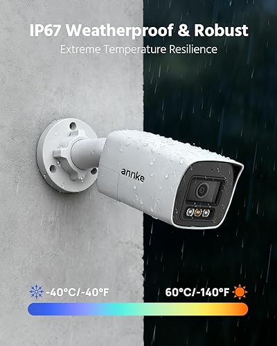 Miniatura 6 de ANNKE Sistema de cámara de seguridad de audio bidireccional 3K, 8CH 3K Lite H.265+ DVR con detección de vehículos y humanos AI, 4 cámaras CCTV con