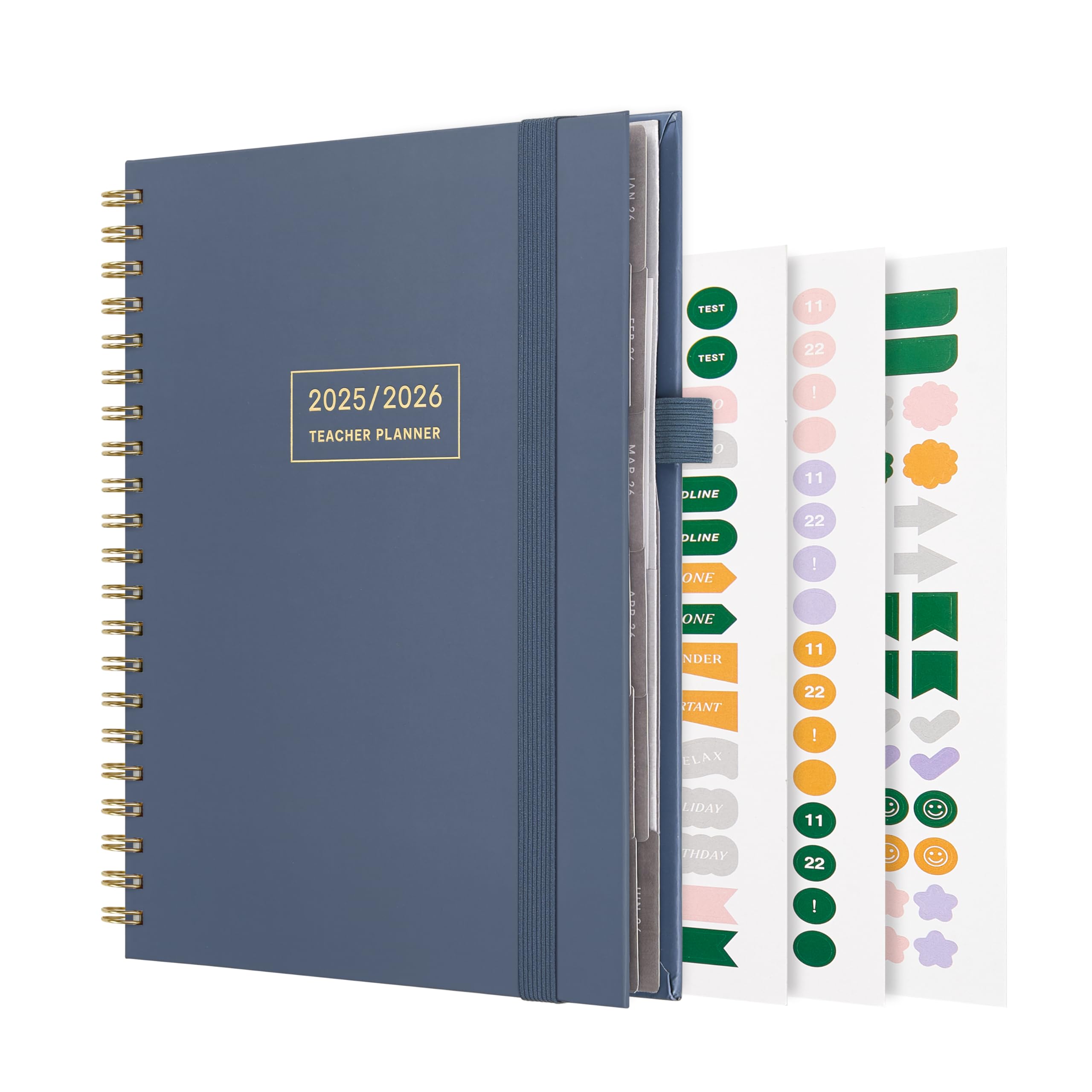 And Per Se Lehrerplaner 2025–2026, akademisches Jahr – Juli 2025 bis Juni 2026, Lehrer-Unterrichtsplaner, Buch für Lehrer, 21,6 x 27,9 cm, Wochen- und Monatsplanung mit monatlichen Registerkarten