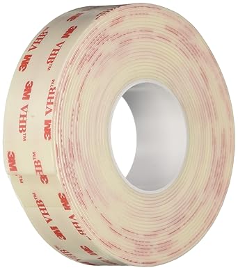 TapeCase 3M VHB Tape 4952, 1 in width x 5 yd length (1 Roll)