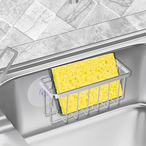 Miniatura 9 de Soporte de esponja para succión de fregadero de cocina, soporte de esponja de fregadero de cocina, soporte de esponja de cocina para fregadero,