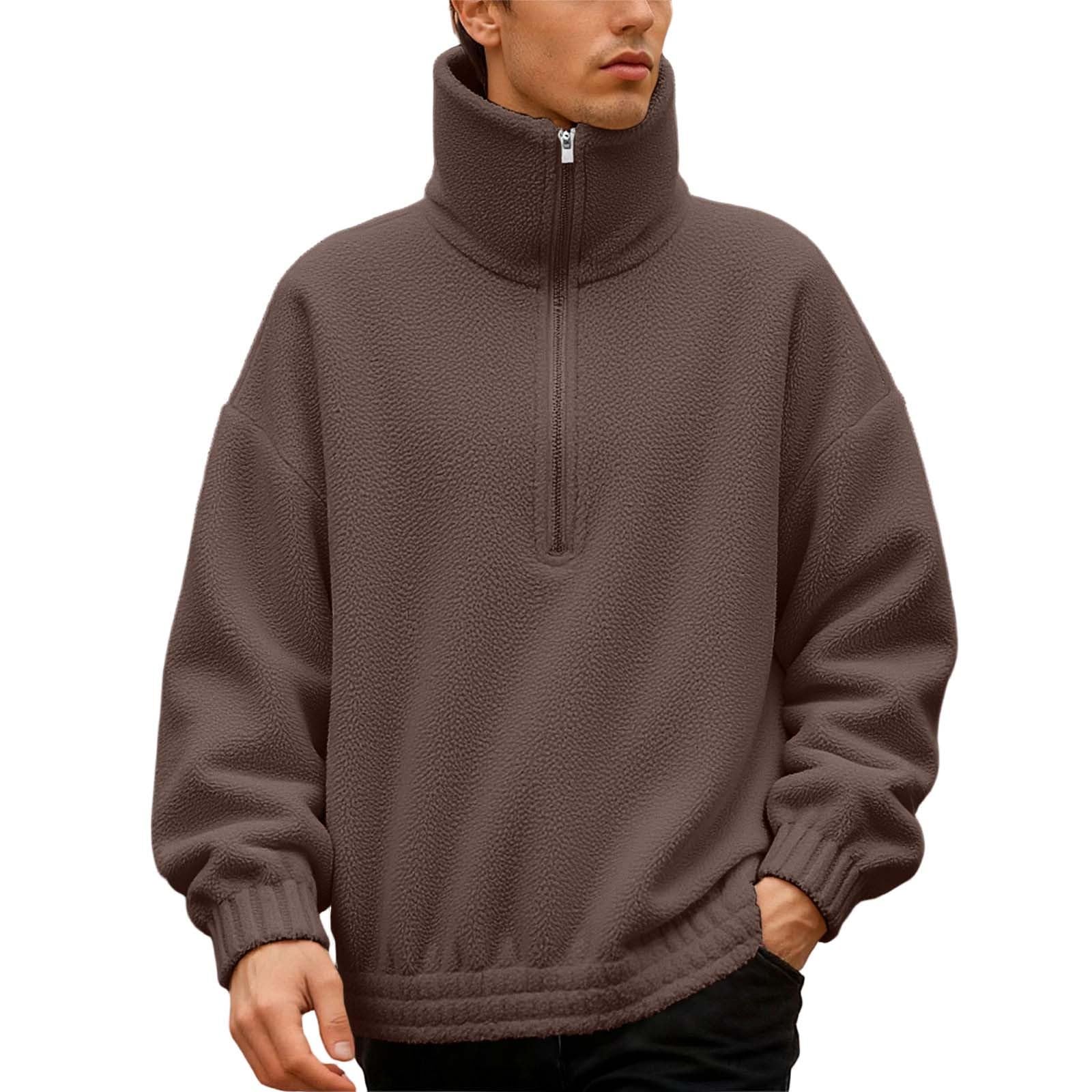 Chaqueta De Hombre - Sudadera con Capucha Overseas Trade: Top Moderno con Chaqueta Suave y cómoda con Forro de Piel de Oveja