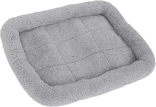 Kennel Pad, Puppy Beds with Non Slip Bottom, Calming Beds for Large Medium Small Dogs Cats, Orthopedic Dog Bed with Self Heating Lamb Wool, Designed Travel (S)