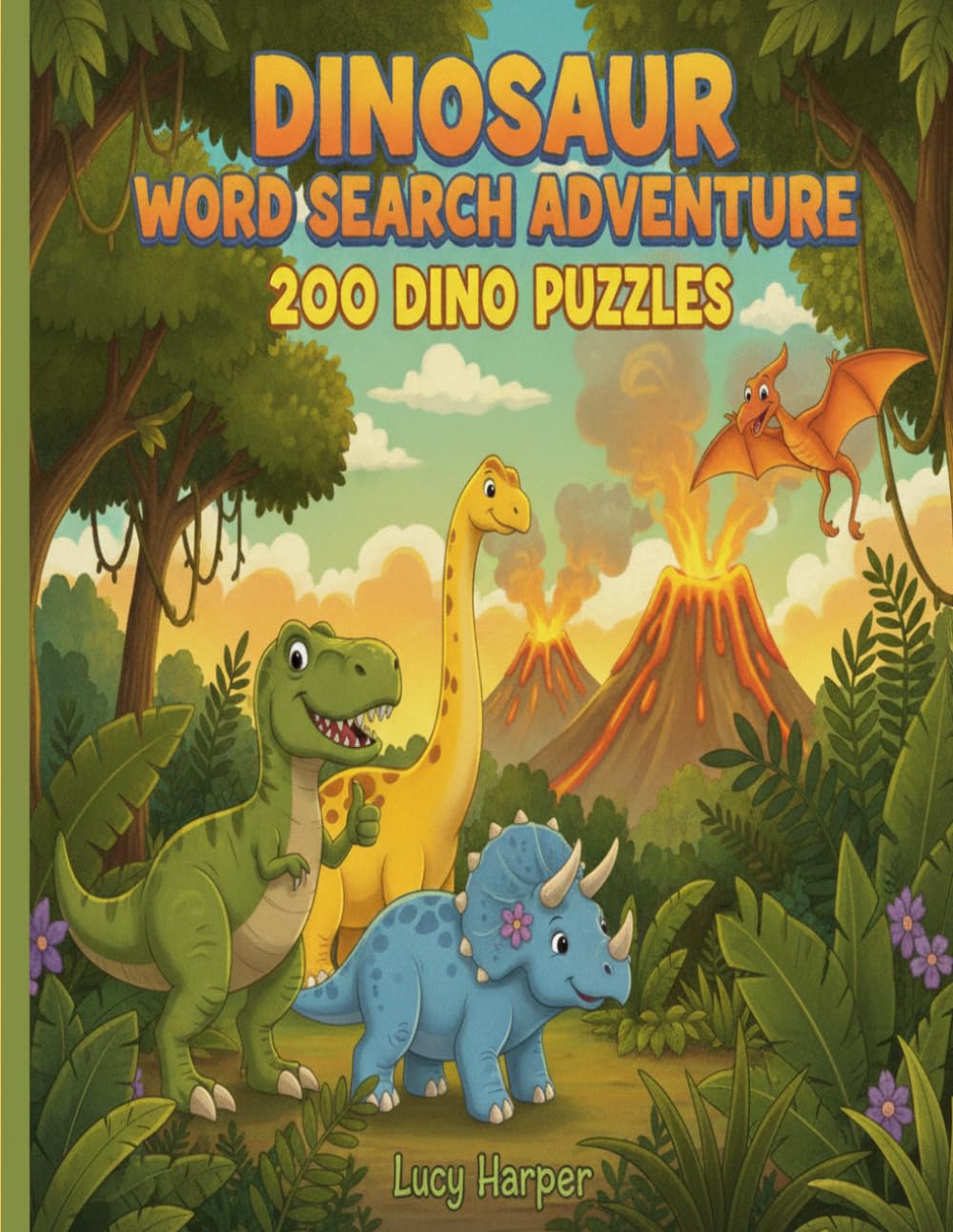 Dinosaur Word Search: 200 Fun Puzzles (Word Searches For Kids)