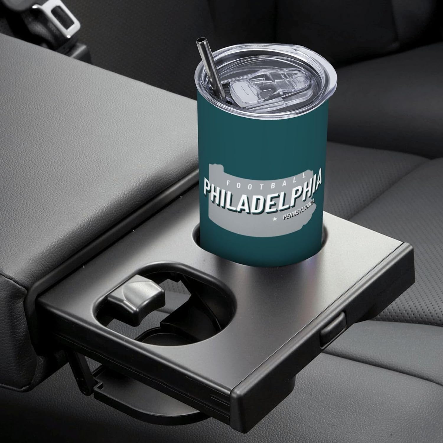 Tumbler 20oz Straight Skinny Car Cups With Insulated Cup Sleeve Portable Handle, Sports Travel Coffee Mug, Stainless Steel, Insulated,Classic Collection Gifts for Men Women Fans - Image 6