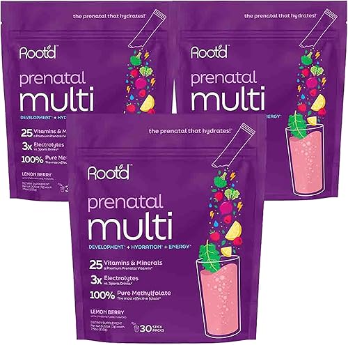 Miniatura 9 de Polvo prenatal multivitamínico  25 vitaminas y minerales  electrolitos para mamá  bebé  Hierro folato vitamina D3 A C E B Complex B12 Zinc
